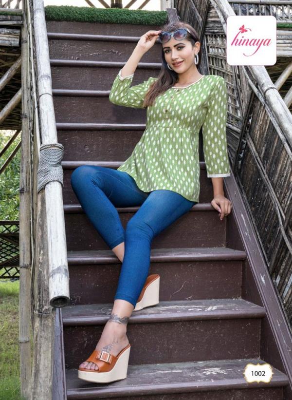 Hinaya Nora 2 Western Wear Rayon Top Collection